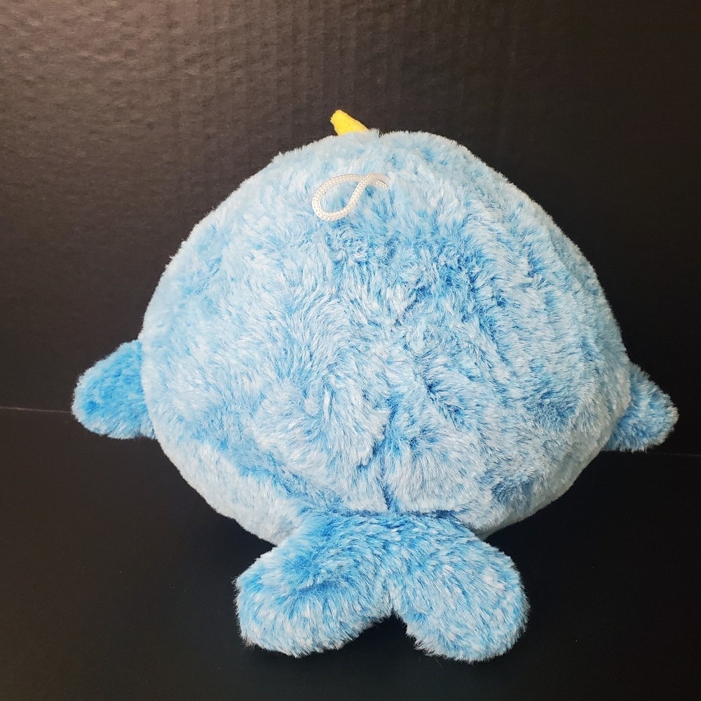 Fiesta Gumballs Narwhal Whale Plush Blue White 8.5" Unicorn Of The Sea Stuffed - Picture 2 of 7